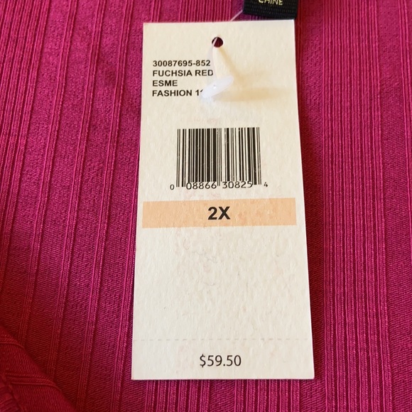 NEW! JESSICA SIMPSON “Esme” Fuchsia Peasant Blouse - Picture 12 of 15